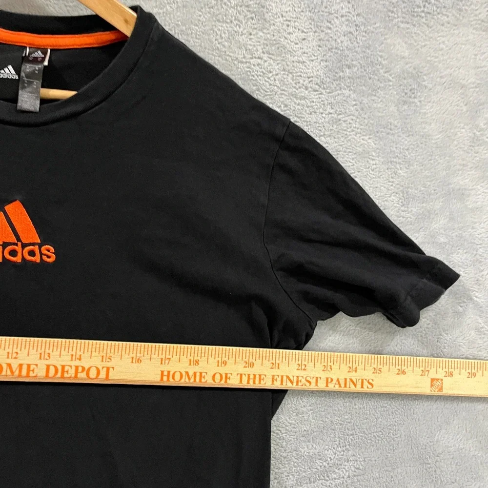 Adidas Shirt Mens M Orange‎ Black Greetings From Freedom Center Logo Graphic
